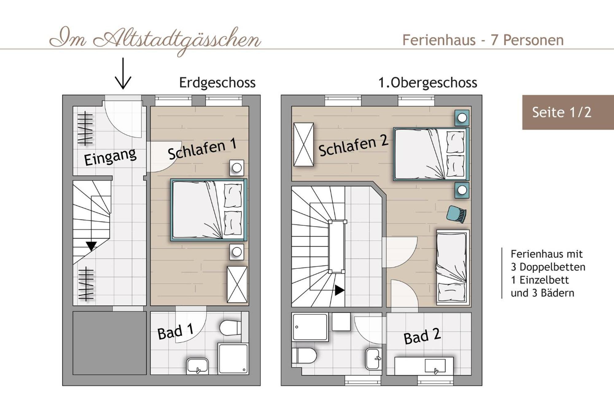Ferienhaus Im Altstadtgaesschen Mit 3 Badezimmern كيدلينبورغ المظهر الخارجي الصورة